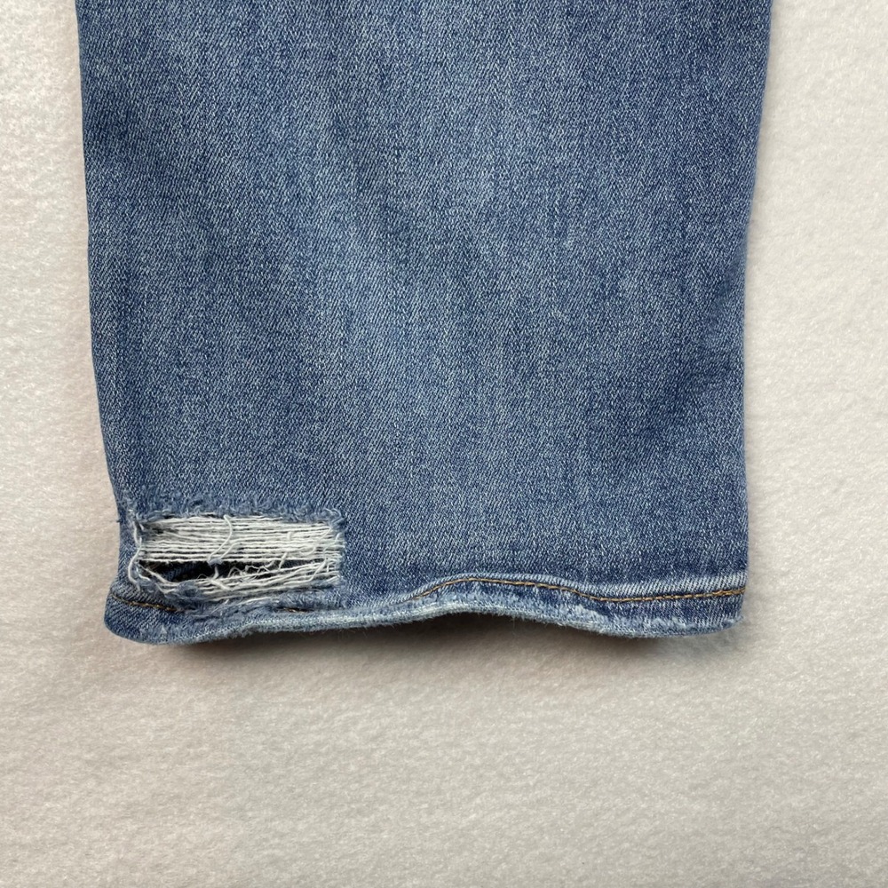 Express Performance Cropped Skinny Jeans Womens Sz 6 Mid Rise Distressed Stretch - Picture 8 of 11